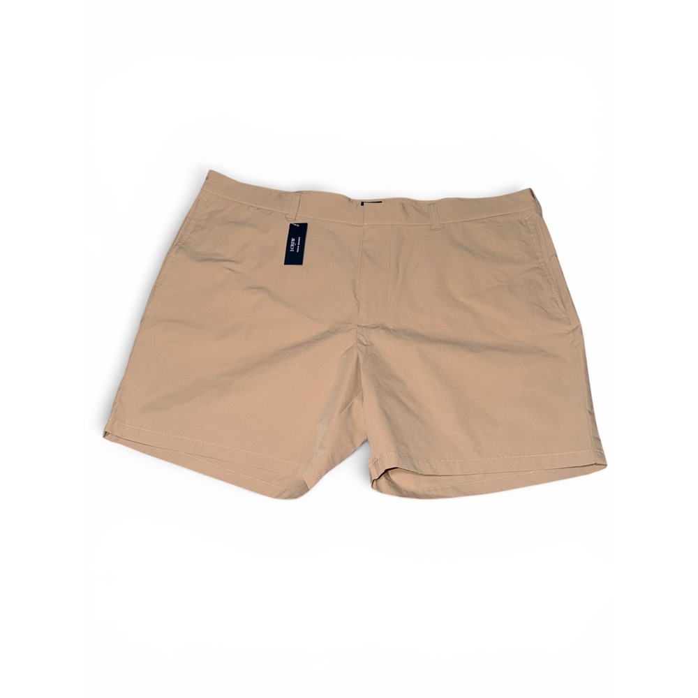 J.Crew Tech Short Mens 40 Tan Khaki 7" Inseam AL095 NWT